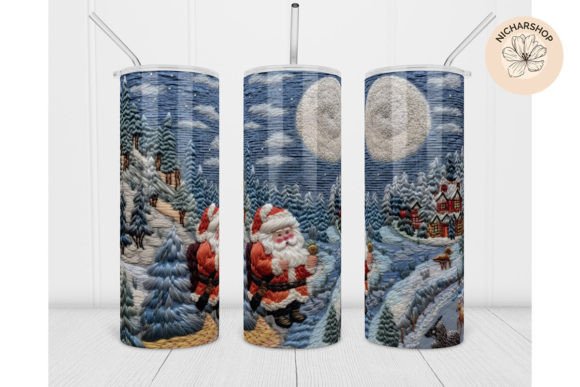 20oz Santa Embroidery Christmas Tumbler Review