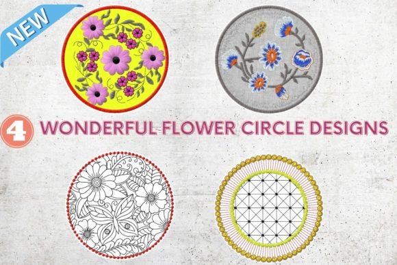 4 Floral Embroidery Designs