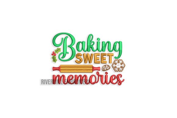 Baking Sweet Memories Embroidery Design