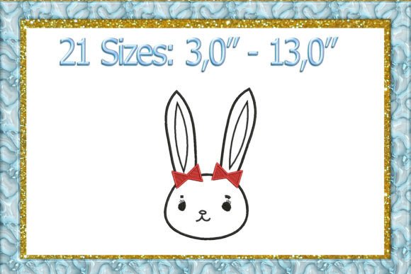 Bunny Embroidery Design