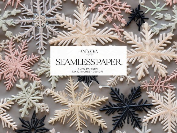 Embroidery Snowflakes Paper
