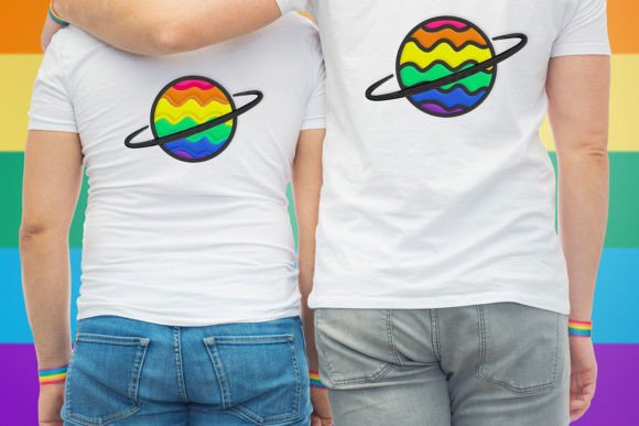 Rainbow Planet Applique Embroidery