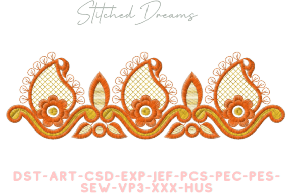 Stunning Embroidery Border